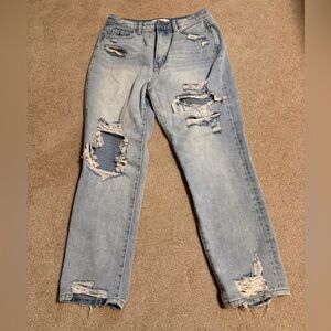 Mica Distressed Straight Leg Jean Size 29